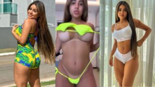 Raissa Oliveira de biquini ficando pelada em vídeo do onlyfans